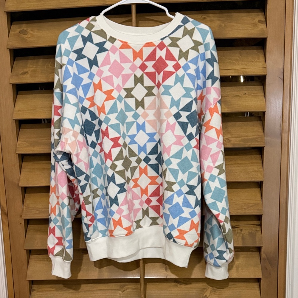 Beach Riot Multicolor Star Pattern Sweater